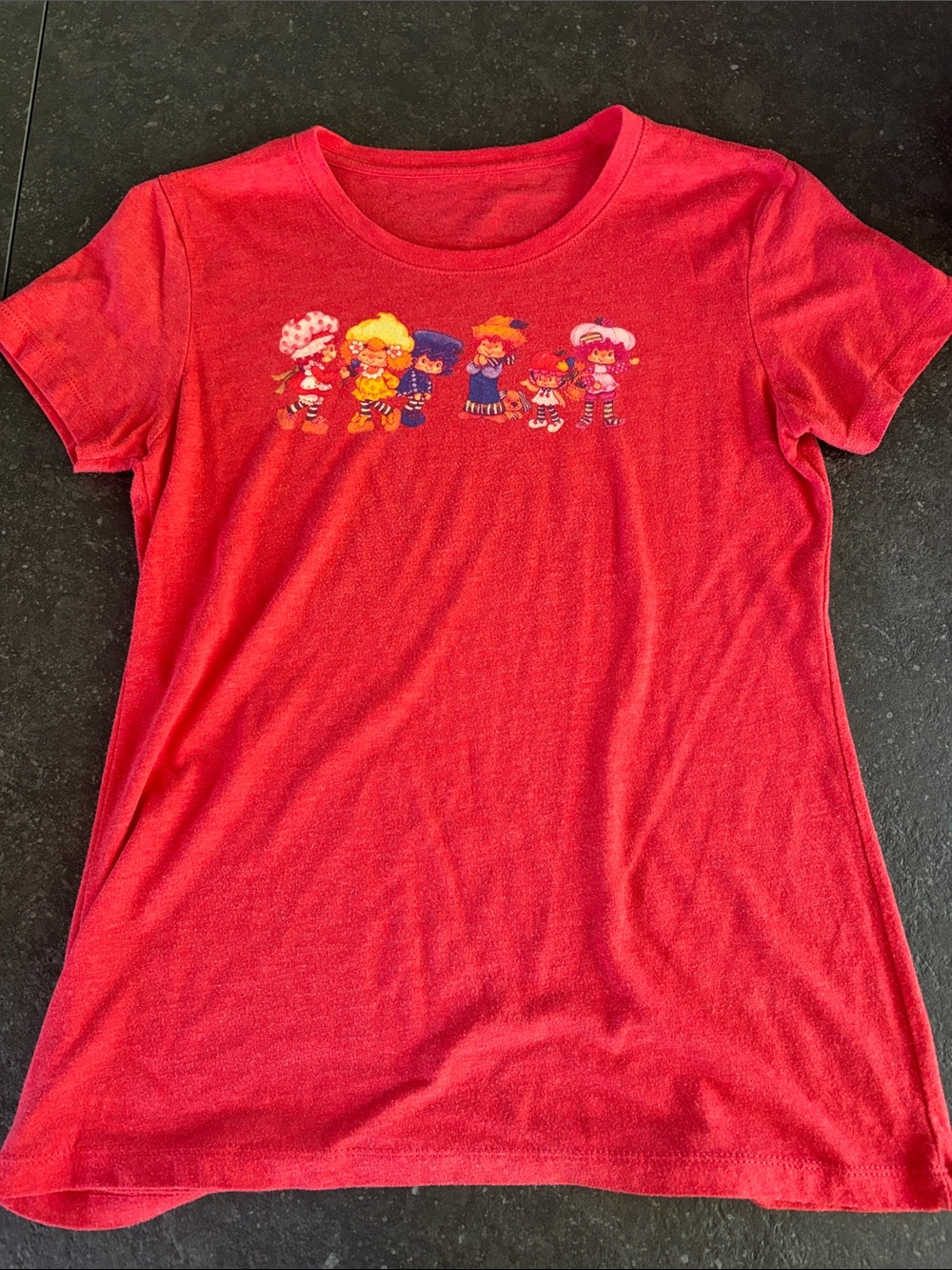 Strawberry Shortcake Large Red Graphic Short-Sleeve Top